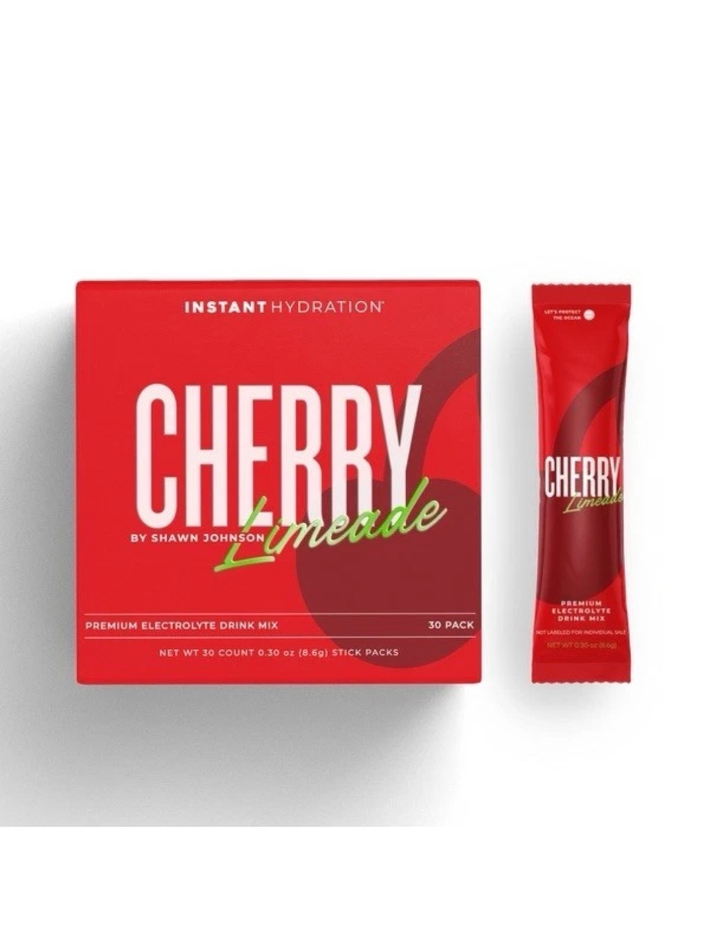 Shawn Johnson Instant Hydration Cherry Limeade Electrolyte Powder 27 Packets